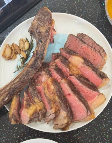 Australian tomahawk steak, approximately 1.2 kg. photo review